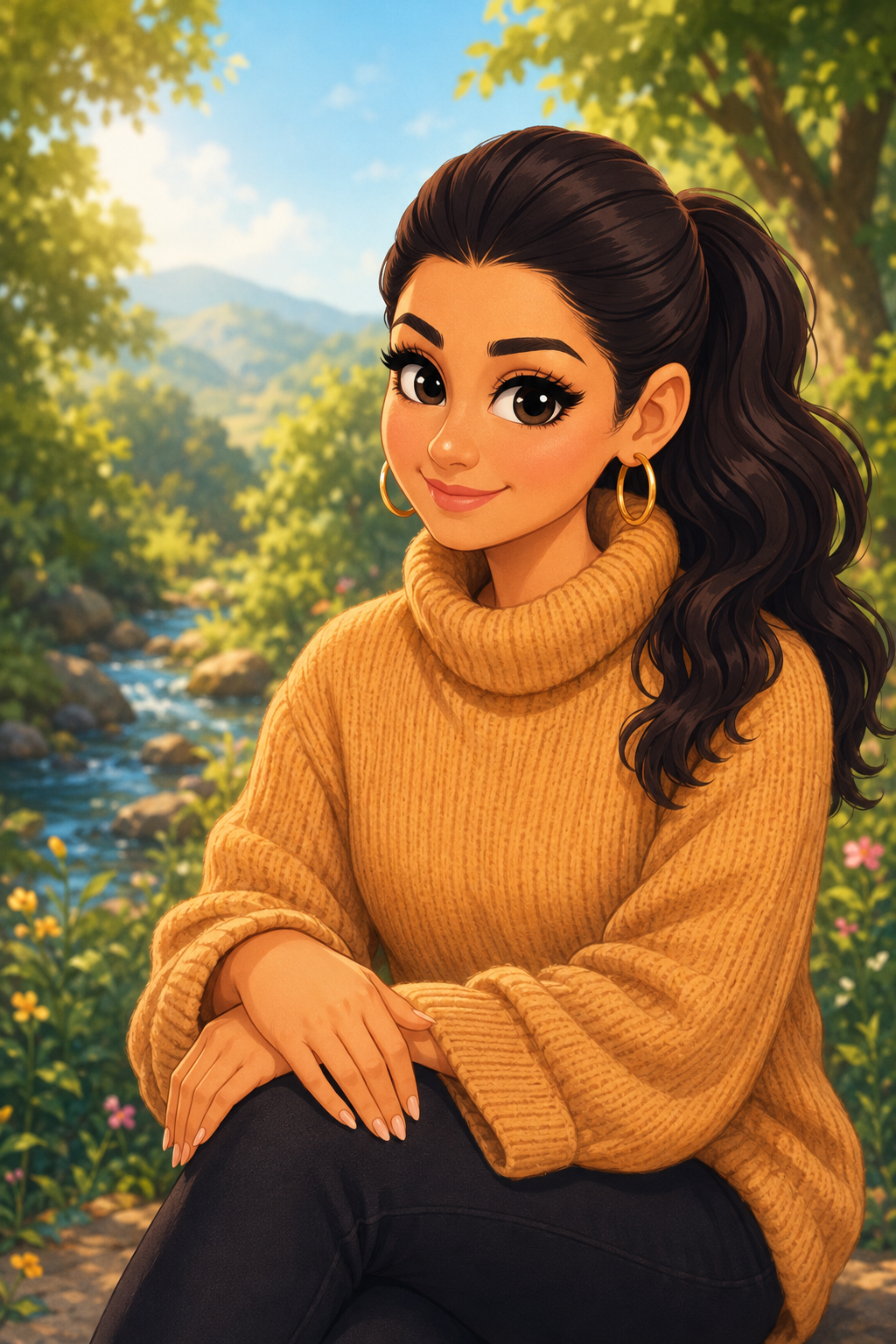 Illustrated portrait of Karla Bouchar