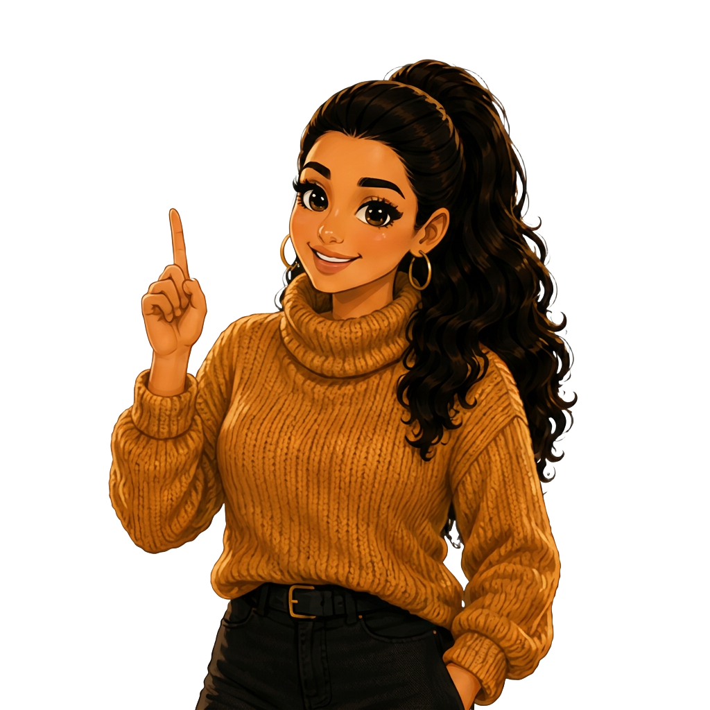 Karla pointing to summer adventures
