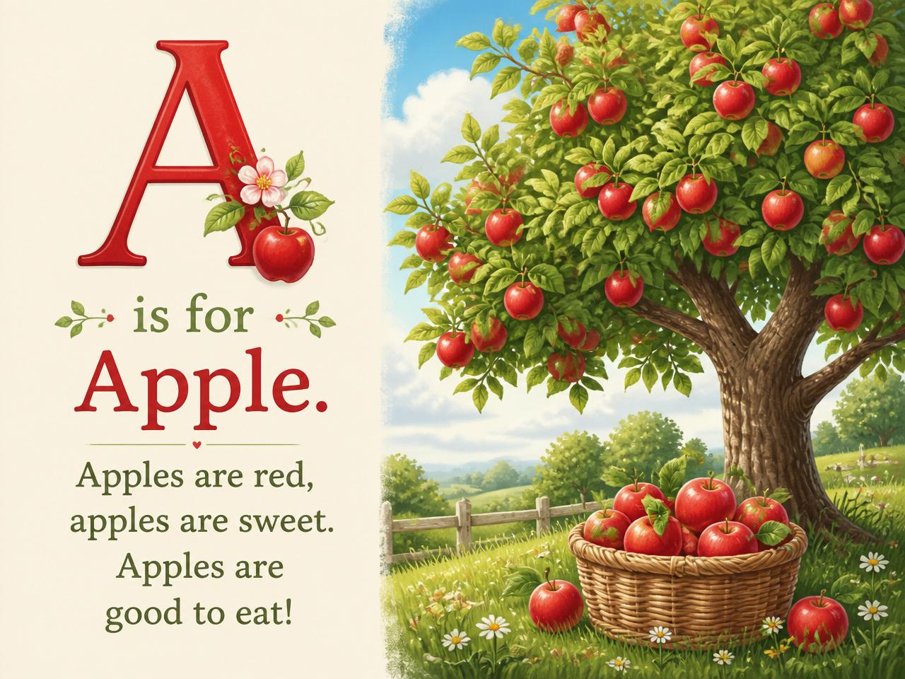 ABC's of Fall today — A is for Apple